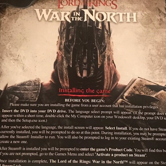 NWT Lord of the Rings War in the North PC game - Picture 4 of 4